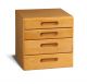 AMSEC StorIt Safe 4 Drawer Storage Cabinet is crafted of solid wood maple drawer fronts