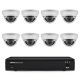 Clinton Electronics CE-EX8-DKIT EX-SDI 2.0 Indoor Mini Dome Kit 8 Channel