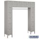 Salsbury 6.5' Six Tier Standard Metal Bridge Style Box Locker, 18