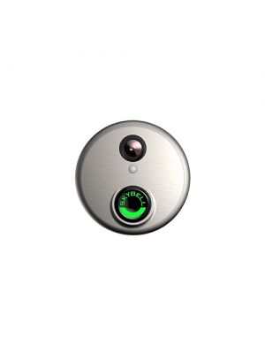 Alarm.com Wi-Fi Doorbell IP camera w/audio,adapter,mount-Satin-#ADCVDB101-DEALER