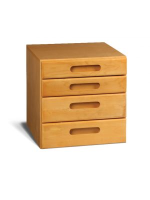 AMSEC StorIt Safe 4 Drawer Storage Cabinet is crafted of solid wood maple drawer fronts