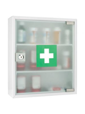 Barska CB12822 Standard Medical Cabinet with frosted door