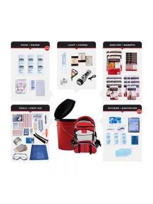 Guardian 10 Person Survival Kit includes everything you need to survive 72 hours
