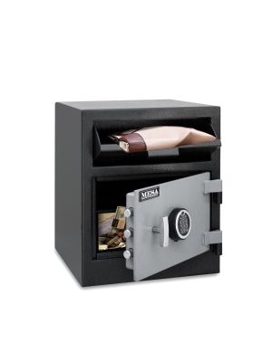 Mesa Safe MFL2118 Depository Safe shown with optional key locking deposit bag