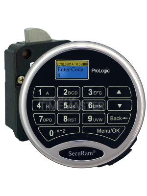 SecuRam Prologic L02 Biometric Surelock Swing Bolt Kit 1, Chrome