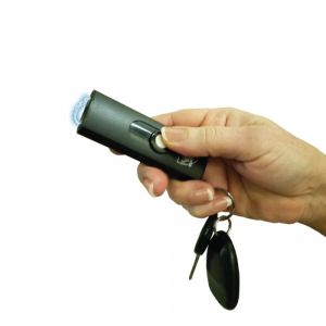 Streetwise USB Secure Keychain Stun Gun in use
