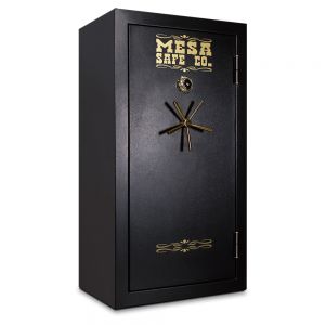 Mesa Safe MBF6032P Burglary & Fire Safe shown with a UL listed group II combination lock