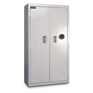 Mesa Safe MRX1000E Double Door Pharmacy Safe is equipped with a SecuRam advanced electronic lock