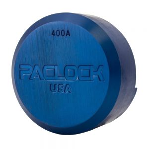 PACLOCK Stepped-Back Hockey Puck Locks 400A blue