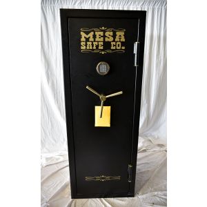 Mesa Safe MBF5922 Gun Safe shown with UL Listed group II combination lock